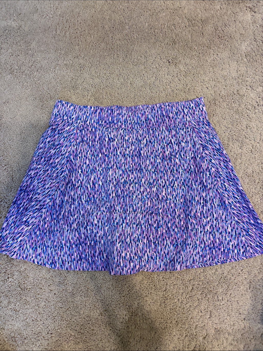 Talbots Purple Pink Printed Skort